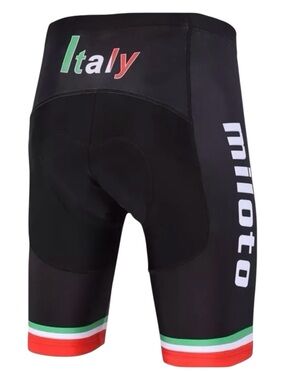 Miloto Italy Black Padded Bike Shorts (3XL)